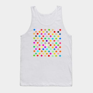 Bright  colored abstract polka dot circle pattern Tank Top